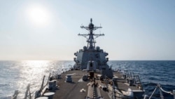 美國伯克級驅逐艦“麥克坎貝爾”號(USS McCampbell) 2020年5月13日行經台灣海峽(圖片來源：美國太平洋艦隊臉書)