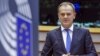 European Council President Donald Tusk speaks before the European Parliament in Brussels Feb. 24, 2016. 