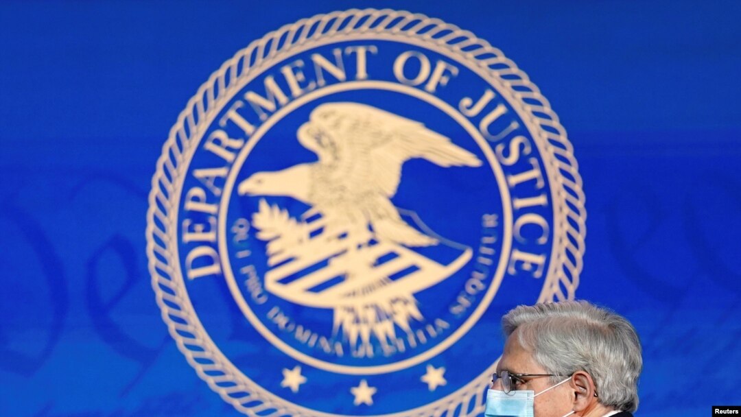El juez Merrick Garland al momento de ser presentado públicamente por Joe Biden para asumir como ssecretario de Justicia de EE.UU. en la nueva administración.