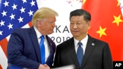 2019年6月29日，美国总统特朗普与中国国家主席习近平在日本大阪G-20 峰会期间会晤。