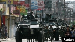 菲律賓軍方在事後巡邏三寶顏市