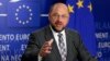 European Parliament President Martin Schulz briefs media on Cyprus situation at European Parliament, Brussels, March 20, 2013.