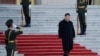 FILE - Chinese President Xi Jinping arrives for a ceremony at the Great Hall of the People, in Beijing, China, Oct. 25, 2019.