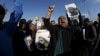Supporters of Shi'ite cleric Moqtada al-Sadr protest against the execution of Shi'ite Muslim cleric Nimr al-Nimr in Saudi Arabia, during a demonstration in Baghdad, Jan. 4, 2016.