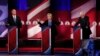 From left, Democratic U.S. presidential candidates former Maryland Gov. Martin O'Malley, former Secretary of State Hillary Clinton and Senator Bernie Sanders of Vermont participate in a debate in Charleston, S.C., Jan. 17, 2016. 