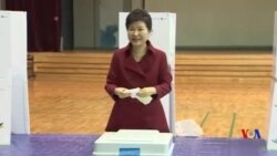 南韓舉行國會選舉