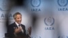 라파엘 그로시 국제원자력기구(IAEA) 사무총장이 지난 13일 오스트리아 빈의 IAEA 본부에서 기자회견을 했다.