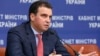 Ukraine's Economy Minister Aivaras Abromavicius speaks during a news conference in Kyiv, Dec.10, 2014. 