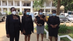 Mulheres são-tomenses vestem-se de preto contra violência doméstica e o abuso sexual de menores