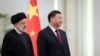 中國領導人習近平在北京會晤到訪的伊朗總統萊希。2023年2月14日）