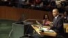 President Barack Obama addresses the 67th session of the United Nations General Assembly at U.N. headquarters, Tuesday, Sept. 25, 2012. (AP Photo/Mary Altaffer)