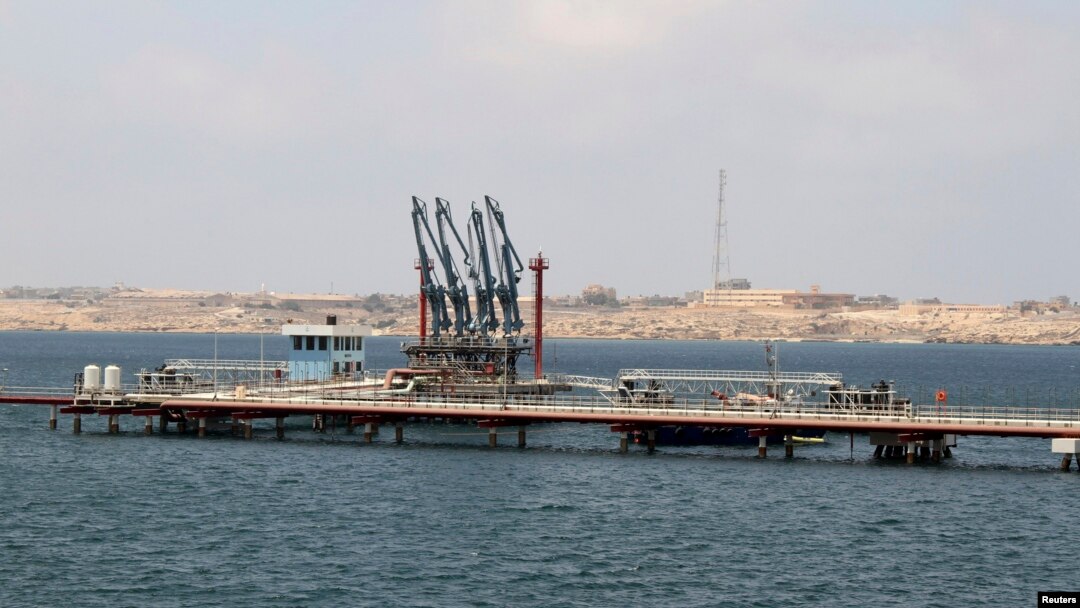 FILE - A general view of Libya's Marsa el-Hariga port in Tobruk, east of Benghazi.