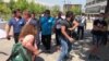 Two RFE/RL journalists were assaulted at a rally for Bulgaria's ruling GERB party in Sofia, where Prime Minister Boyko Borisov was speaking.