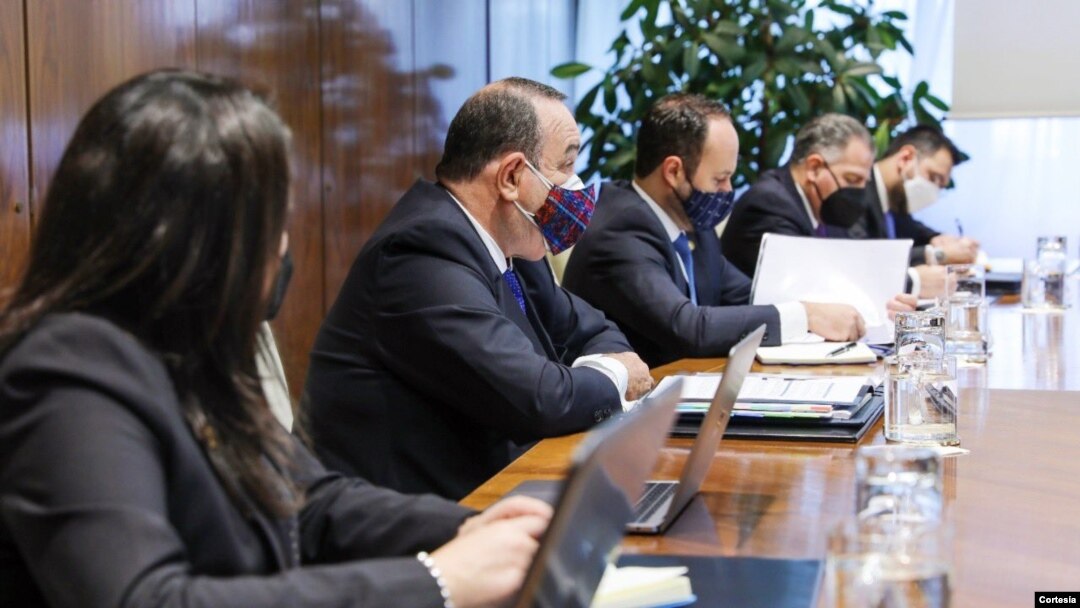 El presidente guatemalteco se reúne con empresarios españoles en Andorra. [Foto: Secretaría de Presidencia de Guatemala]