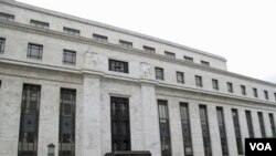 FILE - Federal Reserve building in Washington. 