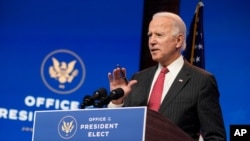 Perezida yatowe Joe Biden, i Wilmington, Delaware.