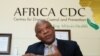 John Nkengasong, the director of the Africa Centers for Disease Control, speaks during an interview with Reuters at the African Union Headquarters in Addis Ababa, Ethiopia, March 11, 2020.
