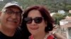 Anoosheh Ashoori is seen with his wife, Sherry Izadi, in a photo posted on her Twitter account. (@IzadiSherry)