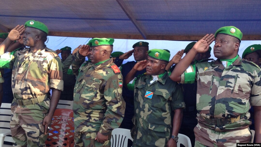African Union troops in Central African Republic, Sept. 13, 2014.