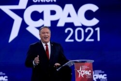 마이크 폼페오 전 미국 국무장관이 지난 2월 플로리다주 올랜도에서 열린 보수정치행동회의(CPAC)에서 연설했다.
