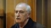Russian physicist Valery Golubkin, accused of treason, attends a court hearing in Moscow