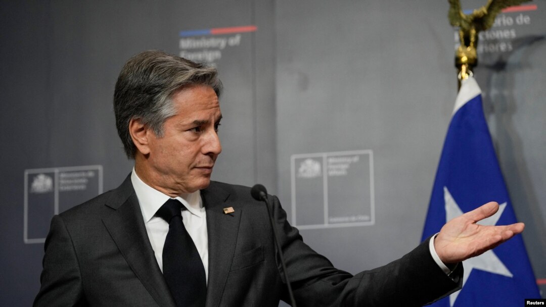 U.S. Secretary of State Antony Blinken meets Chilean Foreign Minister Antonia Urrejola in Santiago