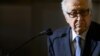 UN peace envoy to Syria Lakhdar Brahimi attends a press conference June 25, 2013 in Geneva