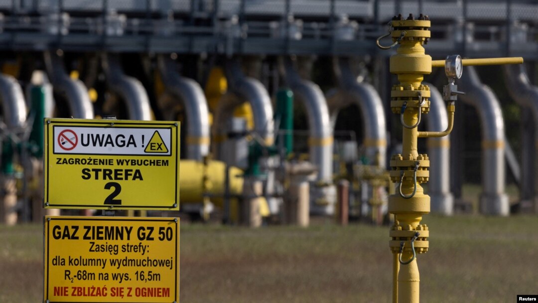 FILE PHOTO: A view of the gas compressor station in Gabinek near Wloclawek