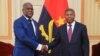 Presidente da RDC, Félix Tshisekedi (esq) e Presidente angolano João Lourenço (dir) em Luanda, 5 fevereiro 2019