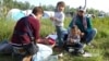 FILE - Syrian refugees at Horgos, Serbia, Sept. 15, 2015. (Henry Ridgwell/VOA)