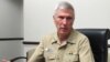 Adm. Samuel Locklear III, the U.S. Pacific Command commander, speaks to reporters at his headquarters in Camp H.M. Smith, Hawaii on Wednesday, July 25, 2012.