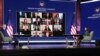 U.S. President-elect Joe Biden and Vice President-elect Kamala Harris hold a virtual meeting with members of the coronavirus disease (COVID-19) Advisory Board in Wilmington, Delaware, November 9, 2020.